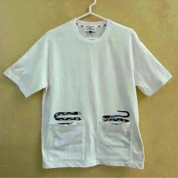 Customellow X HyangMok Baik Short Sleeve Snake Shirt Small New Without Tags! - Picture 2 of 12
